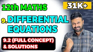 Class 12 Math NCERT  Ch  9 Differential Equation  Ex 92 Introduction  Solution  Vidyawise [upl. by Bailie]