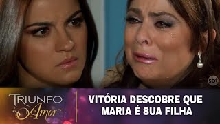 Triunfo do Amor  Vitória descobre que Maria Desamparada é sua filha [upl. by Reemas]