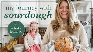 Baking Sourdough From Scratch in our Prairie Farmhouse Kitchen  My Journey  What Ive Learned [upl. by Zelig157]