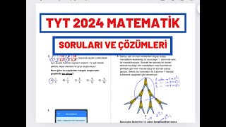 2024 TYT Matematik Soruları Ve Çözümleri [upl. by Goodkin]