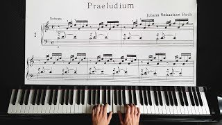 Bach  Prelude in C Major  Piano Tutorial [upl. by Yerdua]