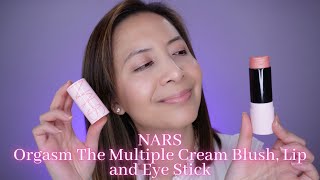 NARS Orgasm The Multiple Cream Blush Lip and Eye Stick Review  Tiana Le [upl. by Vivianne410]