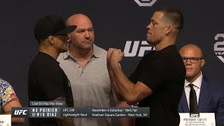 UFC 25th Anniversary Fall Press Conference Faceoffs [upl. by Ocihc]