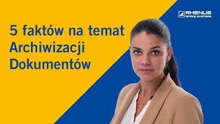 5 FAKTÓW NA TEMAT ARCHIWIZACJI DOKUMENTÓW 🗂️🗃️🗄️ [upl. by Atsirak]