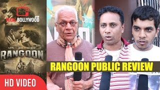 Rangoon Movie Public Full Review  Kangaan Ranaut Shahid Kapoor Saif Ali Khan [upl. by Marba]