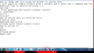 change vb6 skin using active skin with download and activate [upl. by Ailsun793]