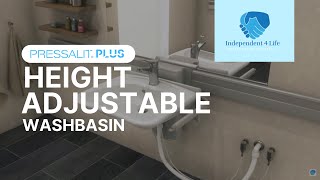 Pressalit PLUS Height Adjustable Basin Overview [upl. by Zobkiw]