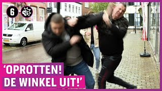 ZIEN Agressieve oplichter gebruikt meteen geweld bij confrontatie [upl. by Jolie299]