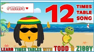 12 Times Table Song Learning is Fun The Todd amp Ziggy Way [upl. by Catima]