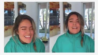 Karol G cantando CARAMELO Acapella  📍Instagram Live [upl. by Aprile99]