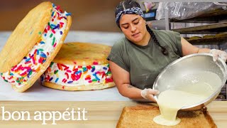 Making 28000 Pastries a Week in a Small Brooklyn Bakery  On The Line  Bon Appétit [upl. by Willner]