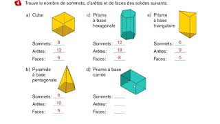 Maths 5e primaire Développement dun polyèdre Exercices 2 [upl. by Gabriella532]