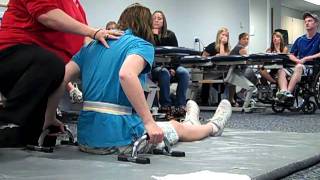 Preambulation exercises for paraplegics [upl. by Guilbert]