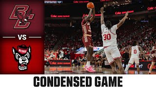 Boston College vs NC State Condensed Game  202324 ACC Mens Basketball [upl. by Solakcin]