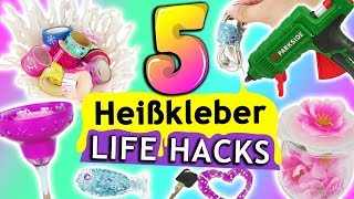 5 Heißkleber DIYs amp Life Hacks  Einfache Ideen zum Selbermachen mit Heißkleber  Deko amp Geschenke [upl. by Tilla]