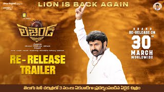 Legend ReRelease Trailer 4K  Nandamuri Balakrishna  Boyapati Srinu  DSP In Theatres March 30 [upl. by Eleda321]