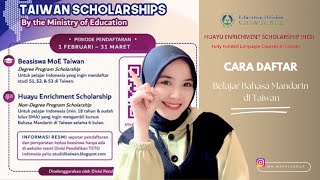 Cara Daftar Beasiswa Belajar Bahasa Mandarin Fully Funded di Taiwan Huayu Enrichment Scholarship [upl. by Bain]