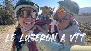 LE LUBERON A VTT ON TESTE LE SAC A DOS POUR NOTRE CHIEN [upl. by Akir]