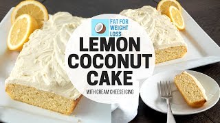 Keto Lemon Pound Cake  Coconut Flour Cake [upl. by Olly]