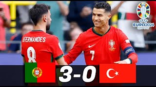 PORTUGAL GOLEA a TURQUIA  3  0   EUROCOPA 2024 [upl. by Sutniuq]