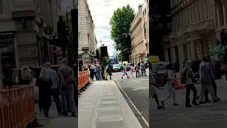 Walking on Mortimer Street towards Oxford Circus Station London london [upl. by Vincelette]