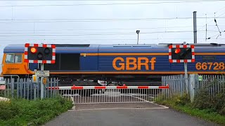 7 Trains in 15 Minutes at Conington Level Crossing Cambridgeshire [upl. by Leibarg262]