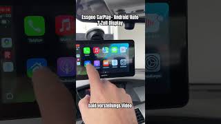 ESSGOO Apple CarPlay amp Android Auto 7 Zoll IPS Carplay Display essgoo carplay androidauto navi [upl. by Berger]