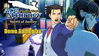 Gameplay Ace Attorney Spirit of Justice Demo [upl. by Hibbitts923]