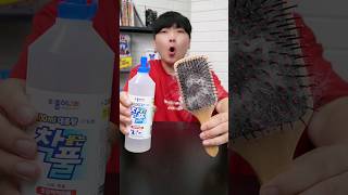 Hairbrush cleaning glue [upl. by Joacima961]