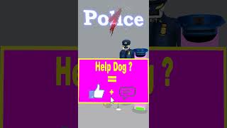 Help the poor dog become a police officer to help the doctor TV dog from the toilet skibidi thief [upl. by Ailaro189]