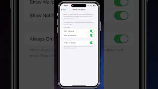 How to Enable Always On Display on iPhone [upl. by Nipsirc]