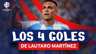 TODOS LOS GOLES DE LAUTARO MARTÍNEZ EN LA FASE DE GRUPOS  CONMEBOL COPA AMÉRICA USA 2024™ [upl. by Atinomar]