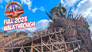 Experience the Magic of Alton Towers in our 2023 Opening Day Full Walkthrough March 2023 4K [upl. by Aem56]