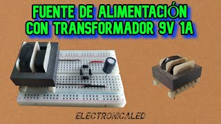 Fuente de alimentación de 9v con transformador Fácil de hacer [upl. by Aisital]