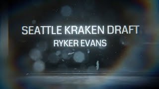 SEATTLE KRAKEN DRAFT RYKER EVANS  ROUND 2 PICK 35 [upl. by Adnohryt]