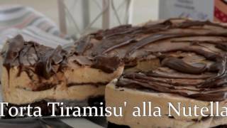 TORTA TIRAMISU alla NUTELLA [upl. by Latta859]