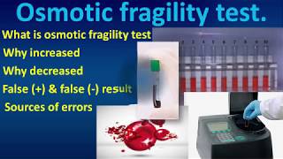 Osmotic fragility testOsmoticfragilitytestHematologyMLSHematologytests [upl. by Nysa]