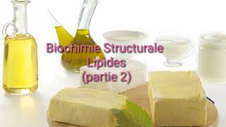 Biochimie StructuraleLipidespartie 2 [upl. by Hightower]