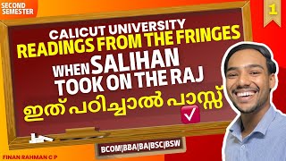 Calicut University  2nd sem  When Salihan took on the Raj  Readings from the fringes  Explained [upl. by Eiramave]