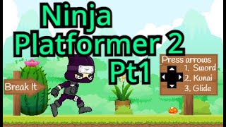 Scratch Tutorial  Ninja Platformer 2  Part 1 Hitbox  How to make a platformer game in scratch [upl. by Rotow]