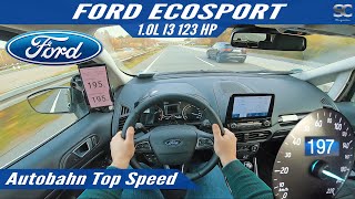 Ford EcoSport 123 HP 2020  Autobahn Top Speed Drive [upl. by Edith]