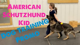 American Schutzhund Kid Dog Training Promo [upl. by Waldman]