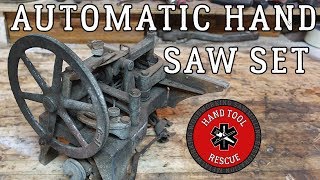 1940s Automatic HandSaw Set Restoration [upl. by Karna411]