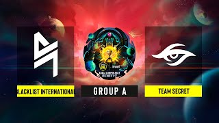 Dota2  Blacklist International vs Team Secret  Game 2  ESL One Kuala Lumpur 2023  Group A [upl. by Grondin804]