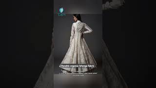 Dyeable organza Embroidery Work lehenga fabrics [upl. by Marolda139]