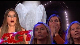 An ANGEL of GOD appears in AGT and delivers a message to the worldWe are no longer slaves [upl. by Cirre745]