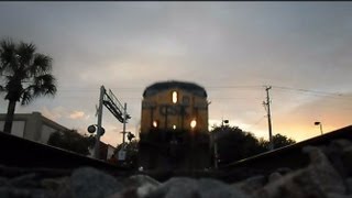 CSX Intermodal Train Runs Over Camera [upl. by Yerocal]