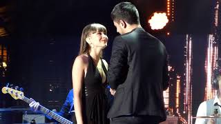 Aitana y Cepeda  No Puedo Vivir Sin Ti  Gira OT 2017 Pamplona [upl. by Uuge]