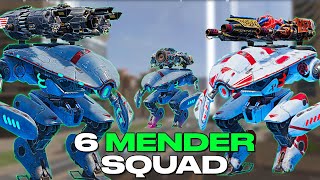 6 MAX Mender Squad At Once… Completely Insane…  War Robots [upl. by Eixam]