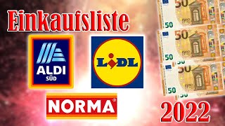 Feuerwerk Einkaufsliste 2022  300 Euro LidlAldiNorma FULL HD [upl. by Lorianna]